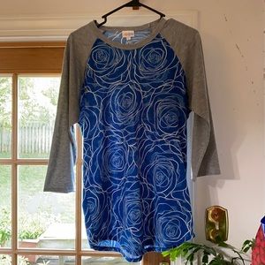 LuLaRoe 3/4 length sleeves, large